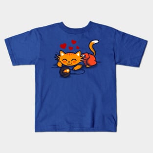 Cute Kawaii Japanese Anime Cat Gift For Cat Lovers Kids T-Shirt